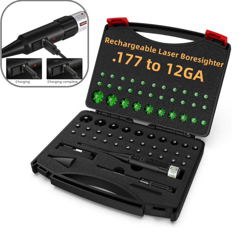Laser Boresighter Kit - Rechargeable Laser Boresigher Kit 32 Adapters