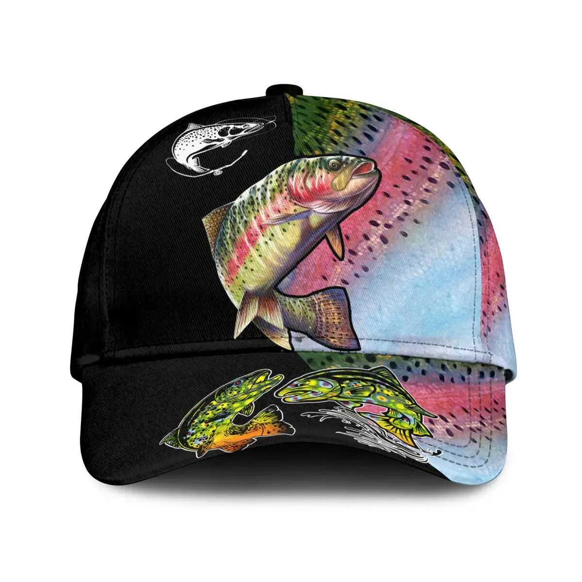 Hunting Dog Outdoor - Mens Baseball Cap Deer Wolf Birds