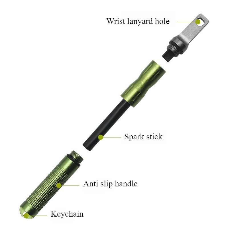 Fire Starter Waterproof - Portable Waterproof Flint Emergency Fire Starter