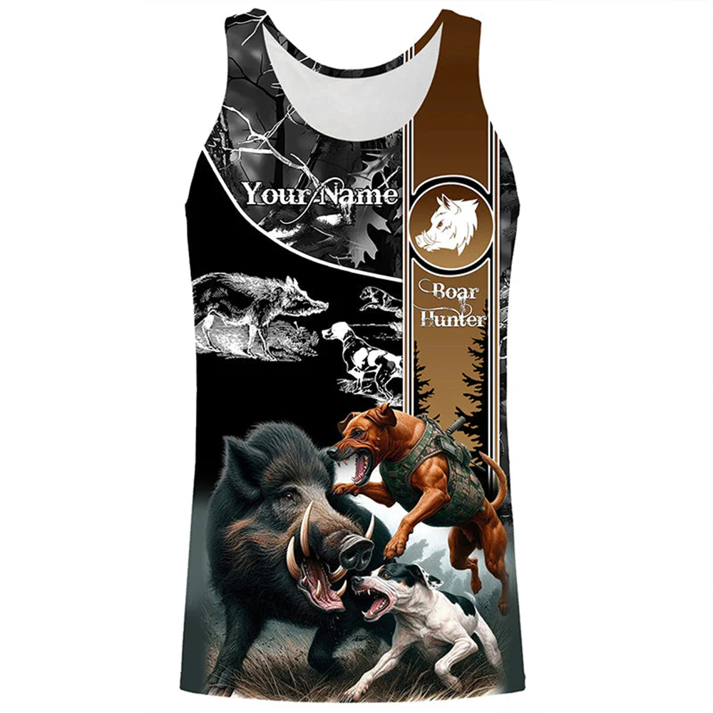 Custom Name Boar Hunter Tank T - огляд і ціна Hunting Dog Outdoor