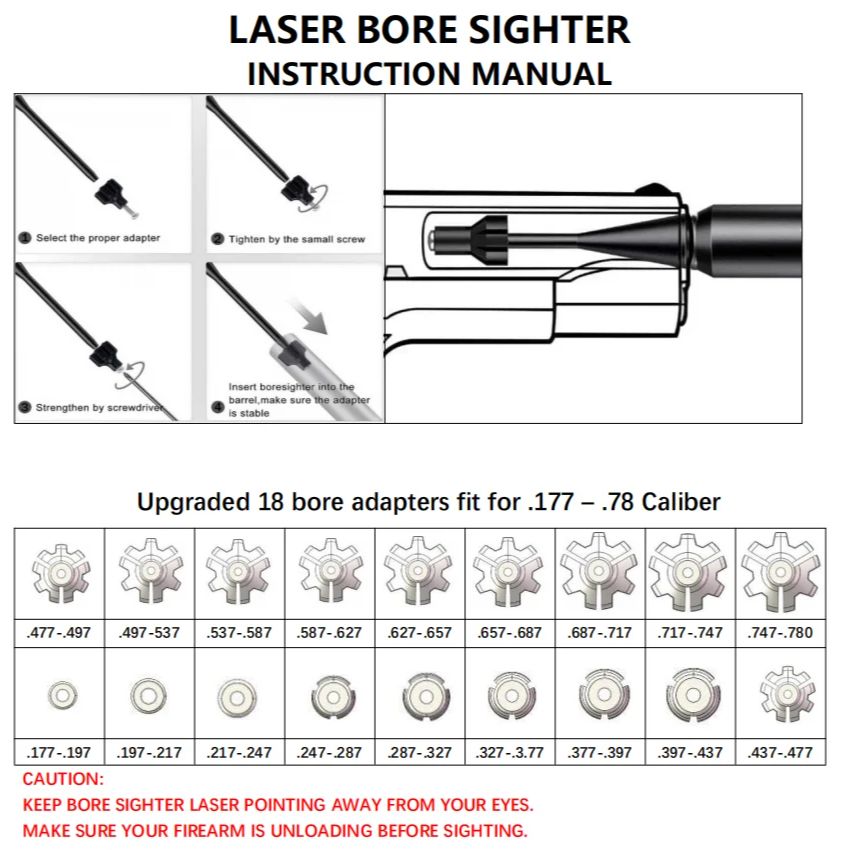 Rechargeable USB charging Lase - огляд і ціна Laser Boresighter Kit