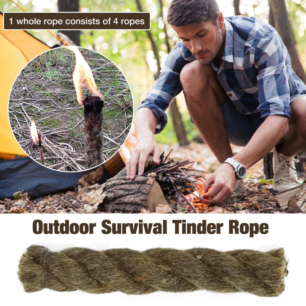 5PCS Tinder Rope Survival Fire - огляд і ціна Fire Starter Waterproof
