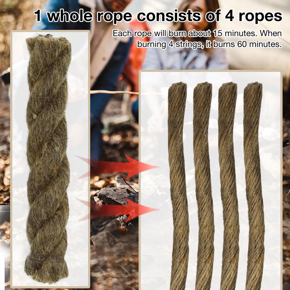 5PCS Tinder Rope Survival Fire - огляд і ціна Fire Starter Waterproof