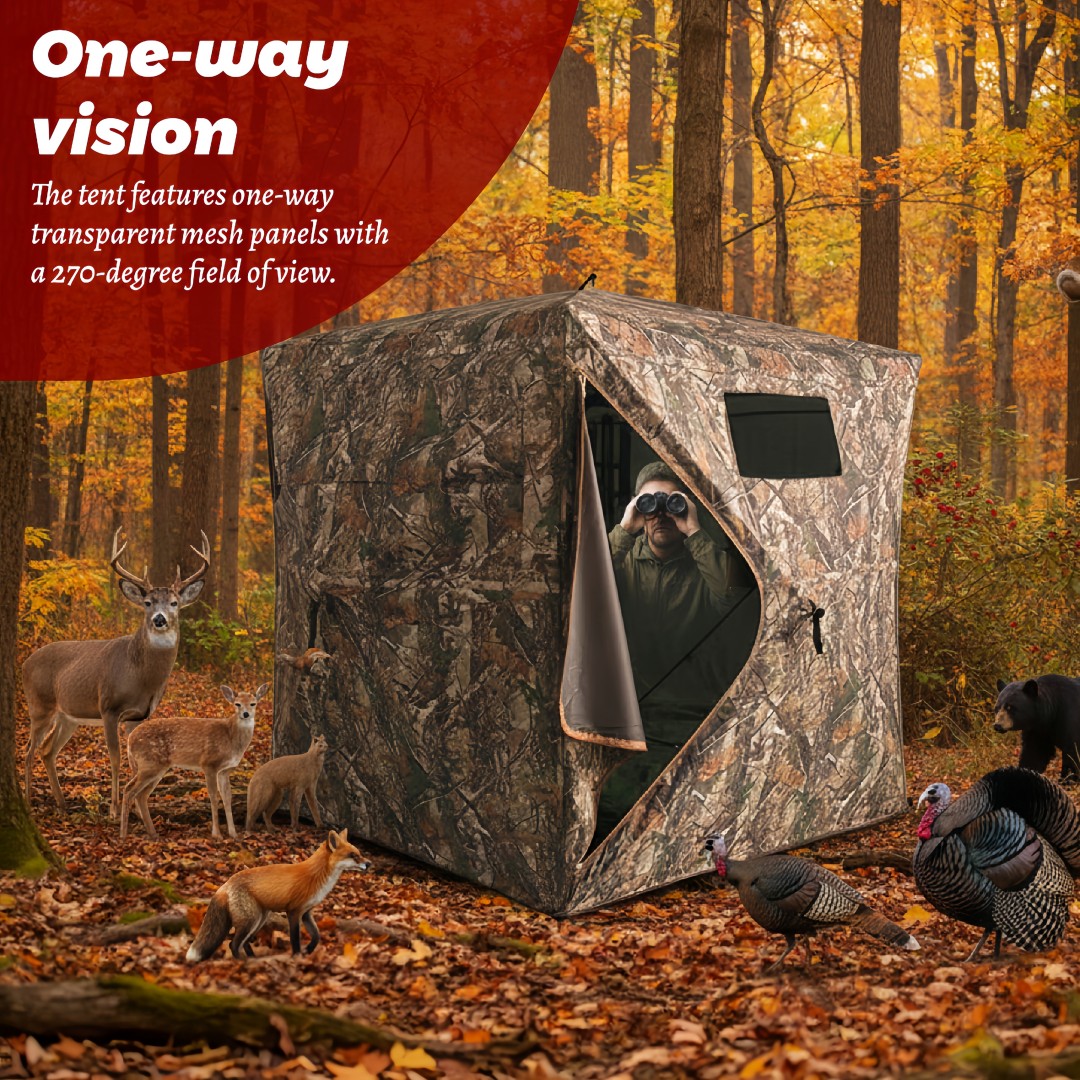 Camouflage Pop-Up Hunting Blin - огляд і ціна Outdoor Hunting Blinds