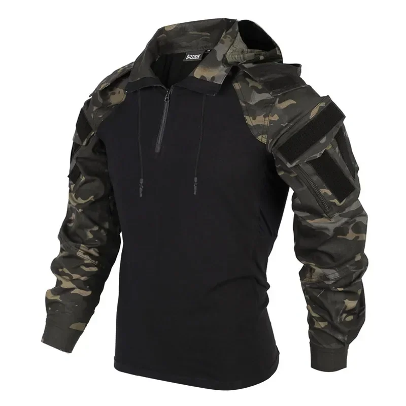 Tactical Shirts Camo Combat T- - огляд і ціна Hunting Outdoor Clothing
